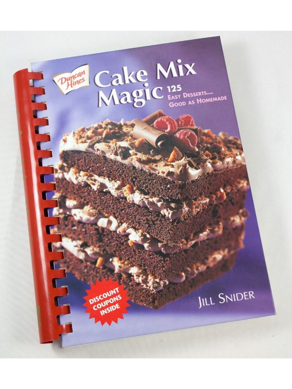 Duncan Hines Cake Magic Cookbook by Jill Snider HC Comb-Bound 2002